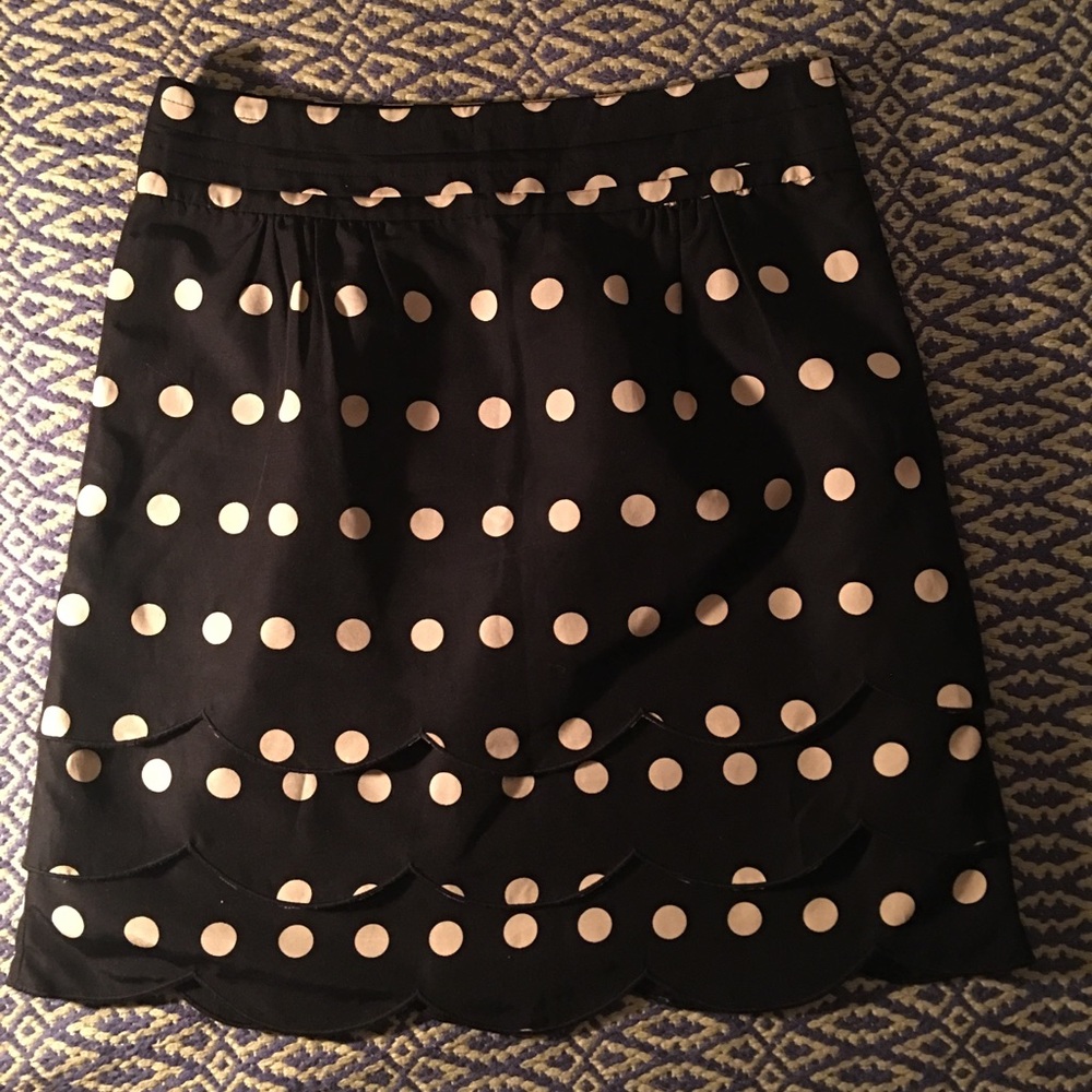 Sweet Anthropologie Polka Dot Mini Skirt